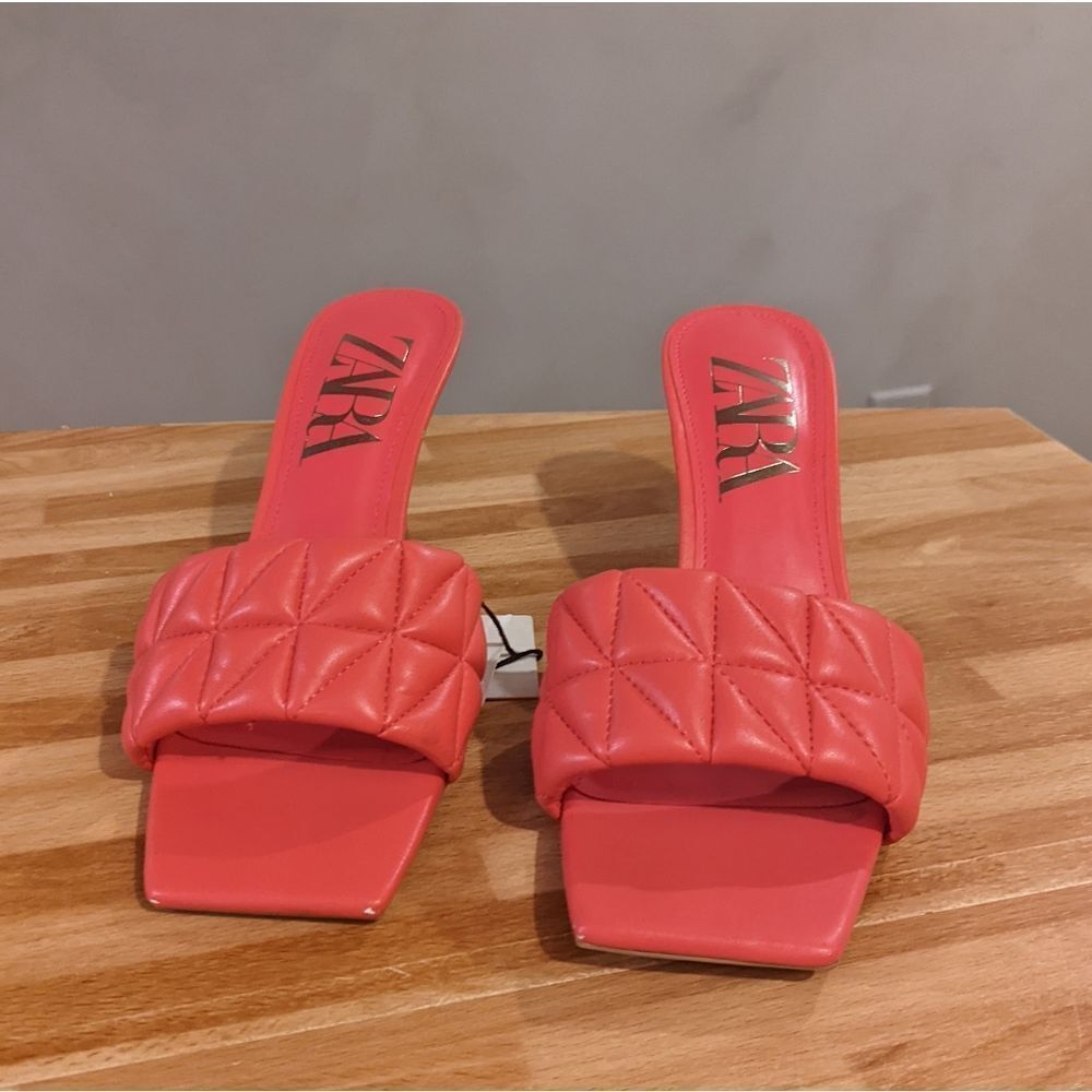 Pink Zara mules